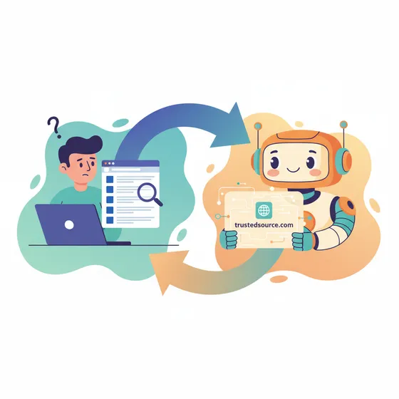 AIO（AI最適化）：AI時代の新しい集客戦略のコンセプトイメージ